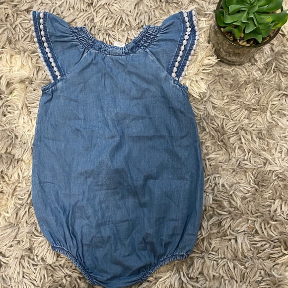 Old Navy Toddler Girl Onesie Denim Dress - Picture 2 of 2